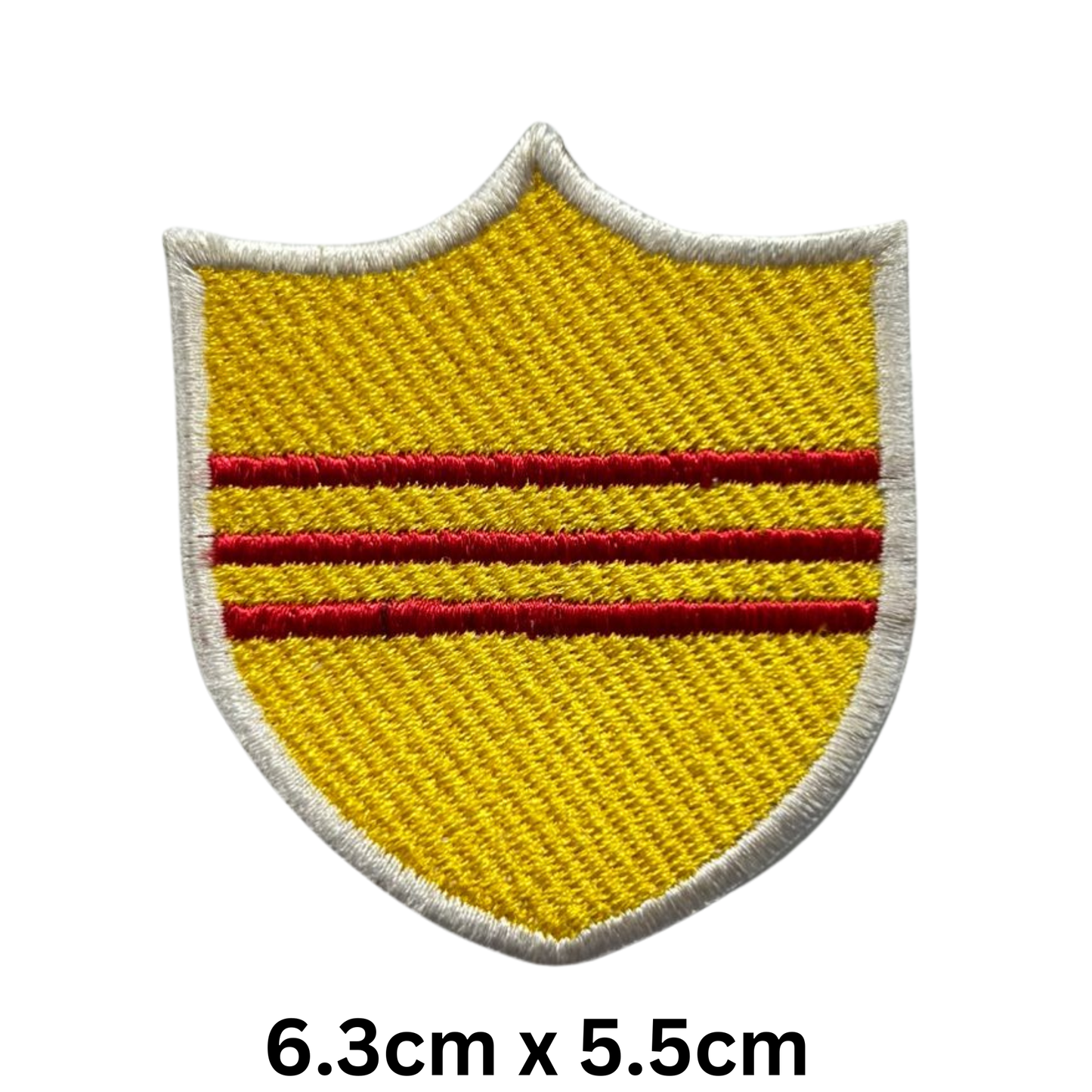 Shield Flag Patch – Embroidered Iron On / Sew On Shield Shaped National Flag Badge | All Countries Available | Heraldic Crest Patch for Jacket, Backpack, Biker Vest, Uniform – Choose Your Country (K-S)