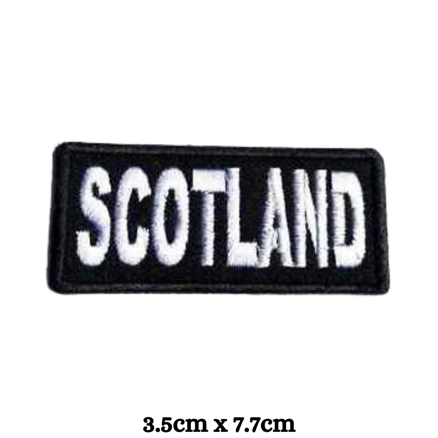 Scotland Badge Embroidery Iron-On Patches for Clothing Sew-On Applique for DIY Crafts Denim Jackets Jeans Backpacks
