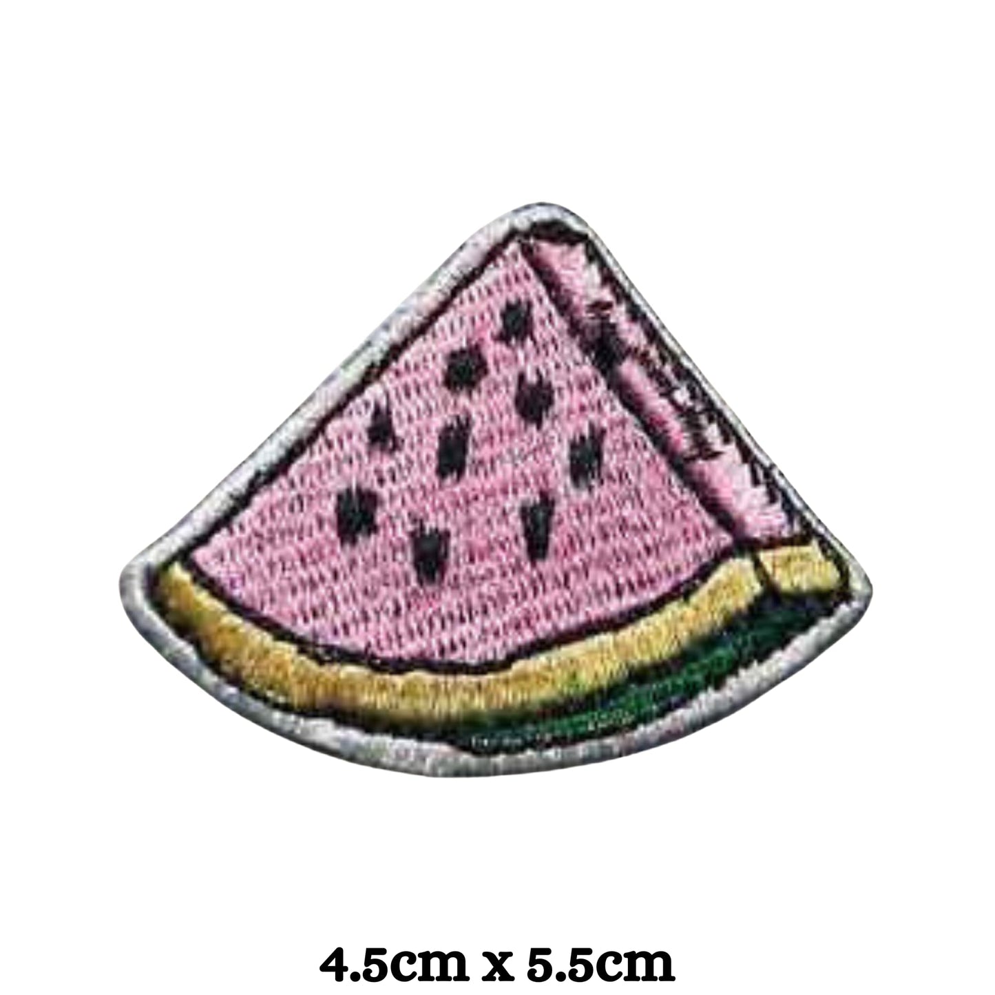 Pink Watermelon Fruit Embroidery Iron-On Patches for Clothing Sew-On Applique for DIY Crafts Denim Jackets Jeans Backpacks