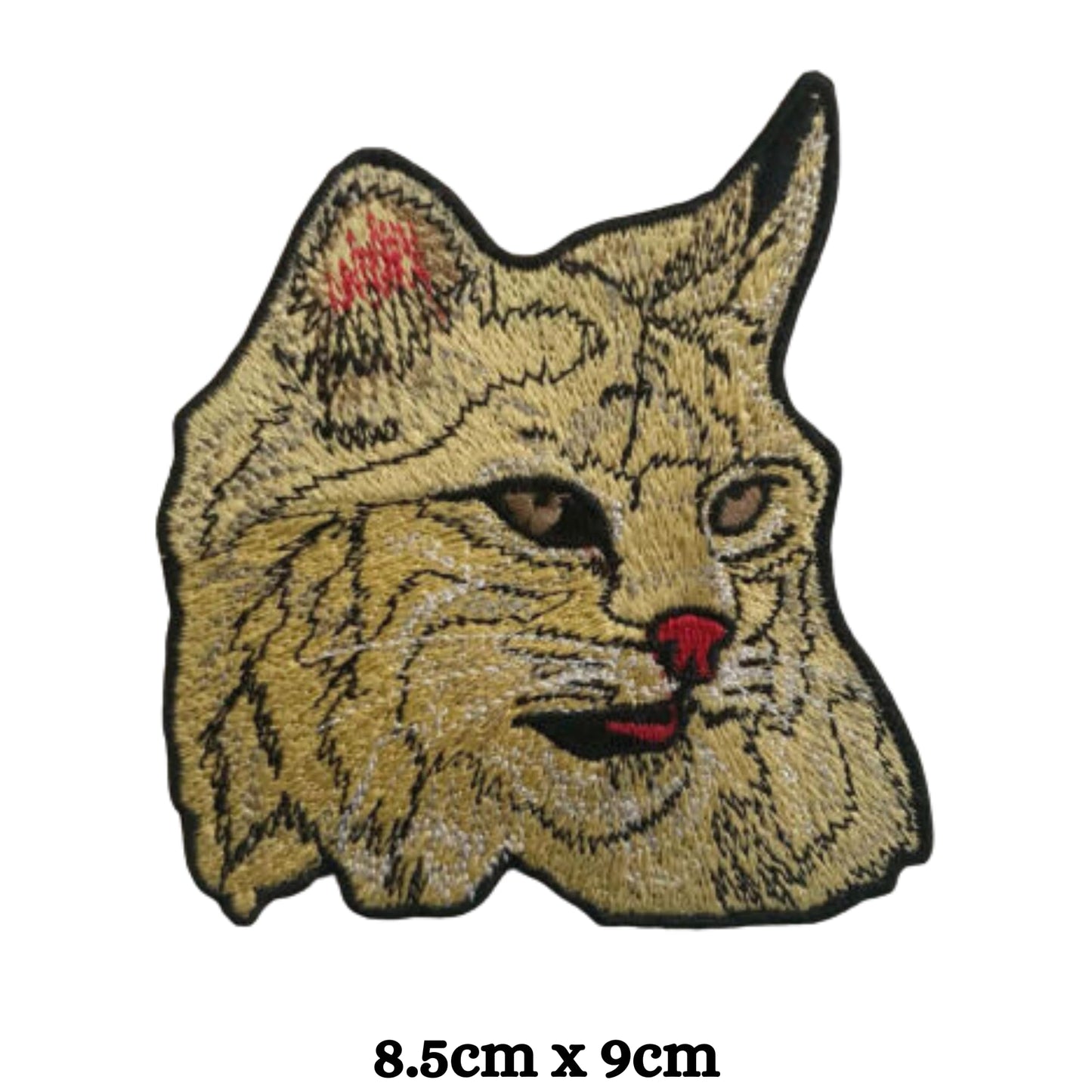 Cat Face Animal Embroidery Iron-On Patches for Clothing Sew-On Applique for DIY Crafts Denim Jackets Jeans Backpacks