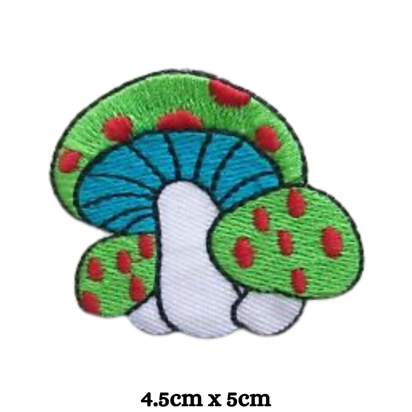 Magic Mushroom Embroidery Iron-On Patches for Clothing Sew-On Applique for DIY Crafts Denim Jackets Jeans Backpacks