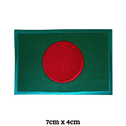 Country Flag Embroidered Patch – Iron On / Sew On National Flag Badge | All Countries Available | Jacket, Backpack, Hat, Uniform – Choose Your Country (A-J)