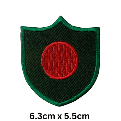 Shield Flag Patch – Embroidered Iron On / Sew On Shield Shaped National Flag Badge | All Countries Available | Heraldic Crest Patch for Jacket, Backpack, Biker Vest, Uniform – Choose Your Country (A-J)
