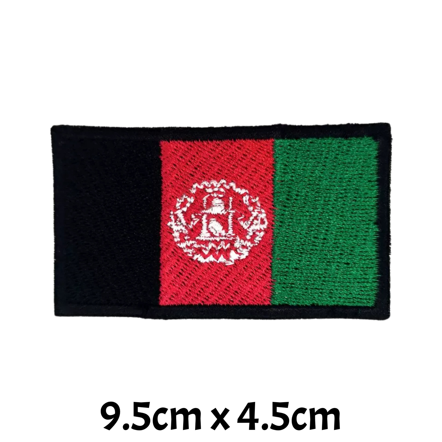 All Country Flag Patches (9.5 × 4.5 cm), Embroidered Iron-On/Sew-On National Flag Badges for Jacket, Backpack, Hat, Bags and DIY Craft (A-J)