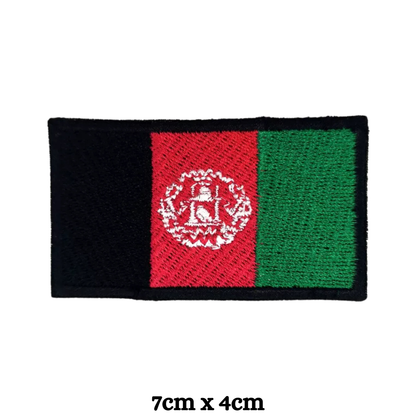 Country Flag Embroidered Patch – Iron On / Sew On National Flag Badge | All Countries Available | Jacket, Backpack, Hat, Uniform – Choose Your Country (A-J)