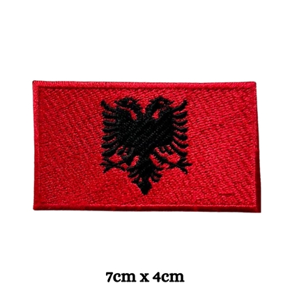 Country Flag Embroidered Patch – Iron On / Sew On National Flag Badge | All Countries Available | Jacket, Backpack, Hat, Uniform – Choose Your Country (A-J)