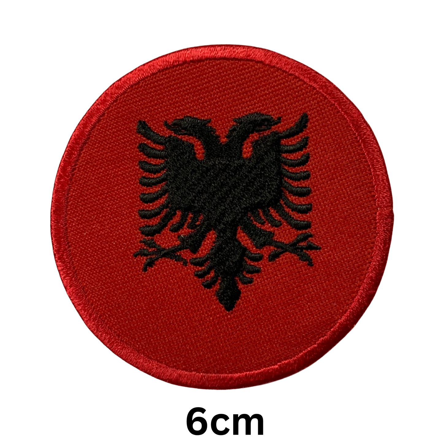 Round Flag Patch – 6cm Circular Embroidered Iron On / Sew On National Flag Badge | All Countries | Tactical Military Emblem for Hats, Jackets, Backpacks, Uniforms – Choose Your Country (A-J)