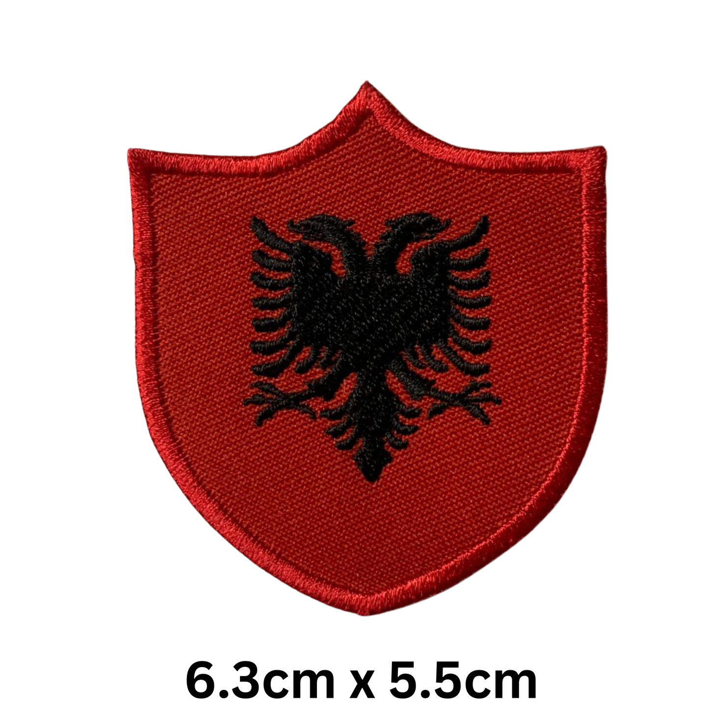 Shield Flag Patch – Embroidered Iron On / Sew On Shield Shaped National Flag Badge | All Countries Available | Heraldic Crest Patch for Jacket, Backpack, Biker Vest, Uniform – Choose Your Country (A-J)