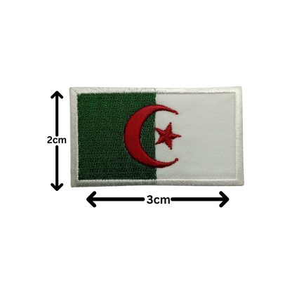 All Country Flag Patches (3 × 2 cm), Embroidered Iron-On/Sew On National Flags, Badge Traveler Gift Patch for Jacket, Backpack, Hat DIY Craft