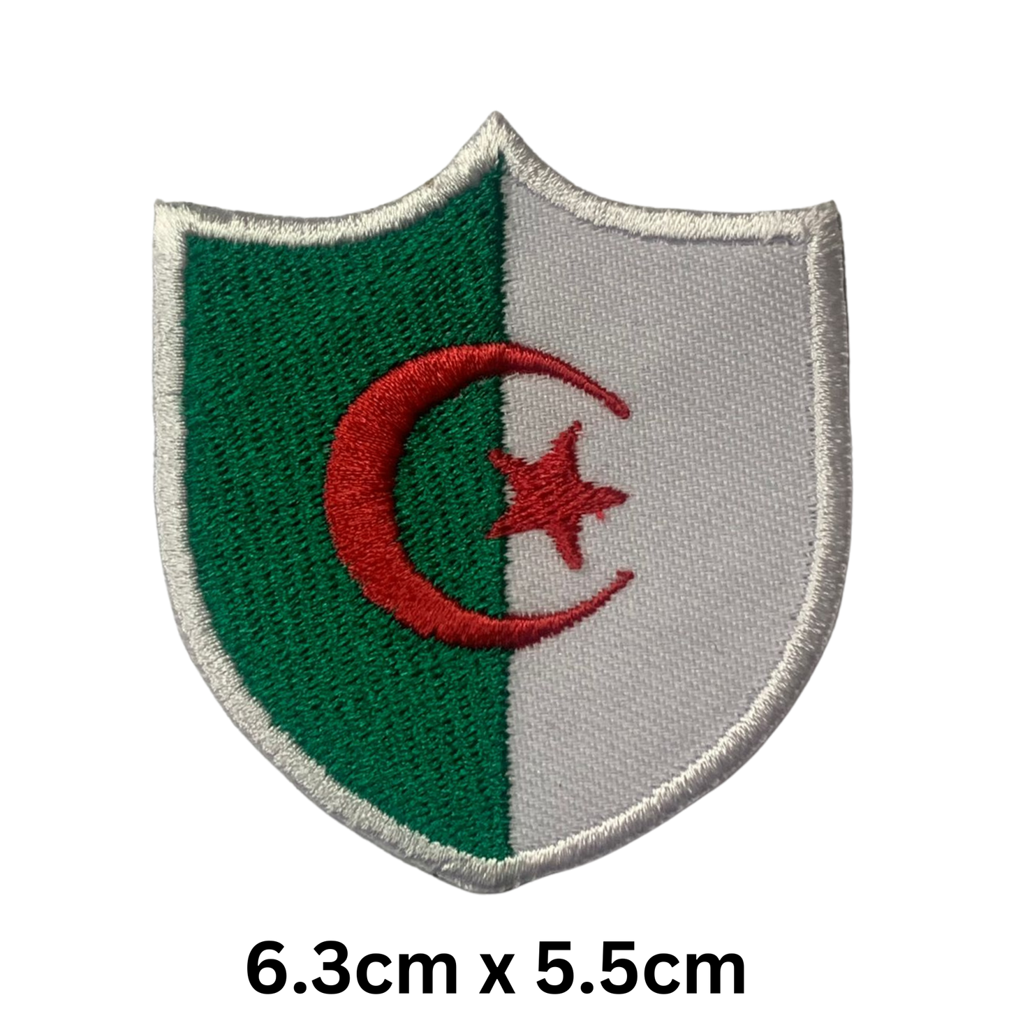 Shield Flag Patch – Embroidered Iron On / Sew On Shield Shaped National Flag Badge | All Countries Available | Heraldic Crest Patch for Jacket, Backpack, Biker Vest, Uniform – Choose Your Country (A-J)