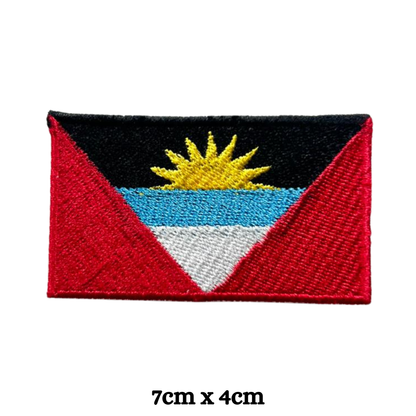 Country Flag Embroidered Patch – Iron On / Sew On National Flag Badge | All Countries Available | Jacket, Backpack, Hat, Uniform – Choose Your Country (A-J)
