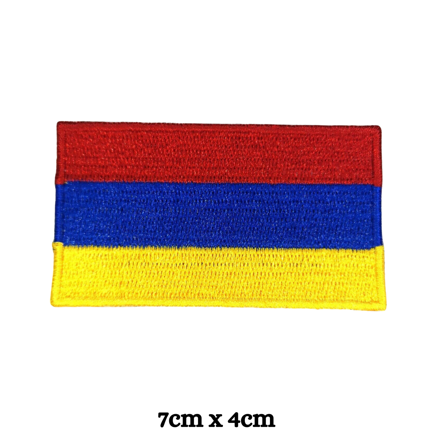 Country Flag Embroidered Patch – Iron On / Sew On National Flag Badge | All Countries Available | Jacket, Backpack, Hat, Uniform – Choose Your Country (A-J)