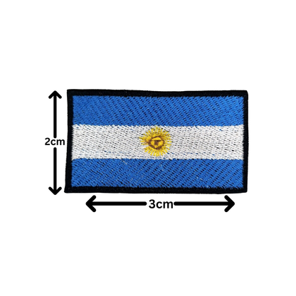 All Country Flag Patches (3 × 2 cm), Embroidered Iron-On/Sew On National Flags, Badge Traveler Gift Patch for Jacket, Backpack, Hat DIY Craft