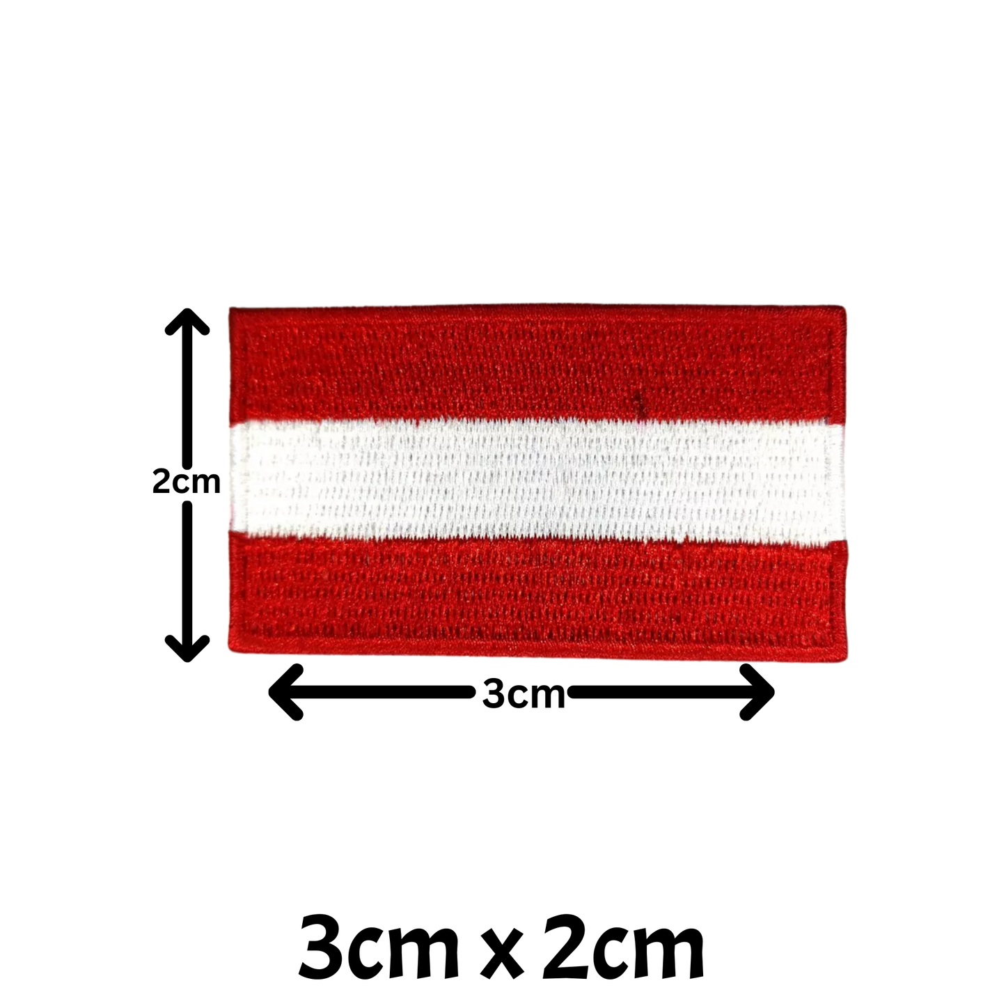 All Country Flag Patches (3 × 2 cm), Embroidered Iron-On/Sew On National Flags, Badge Traveler Gift Patch for Jacket, Backpack, Hat DIY Craft