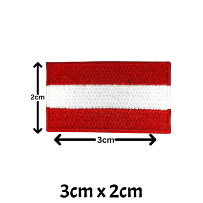 All Country Flag Patches (3 × 2 cm), Embroidered Iron-On/Sew On National Flags, Badge Traveler Gift Patch for Jacket, Backpack, Hat DIY Craft
