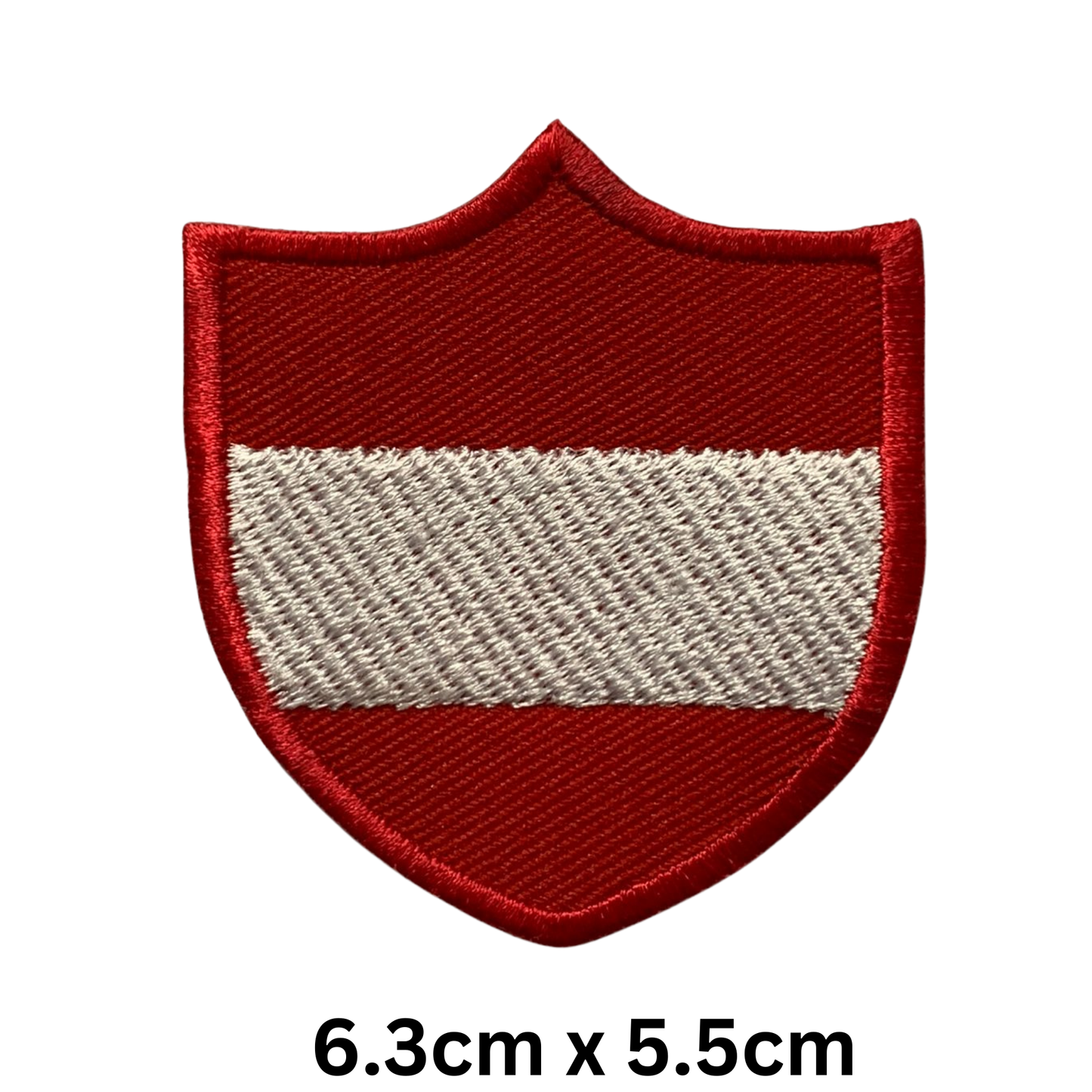Shield Flag Patch – Embroidered Iron On / Sew On Shield Shaped National Flag Badge | All Countries Available | Heraldic Crest Patch for Jacket, Backpack, Biker Vest, Uniform – Choose Your Country (A-J)