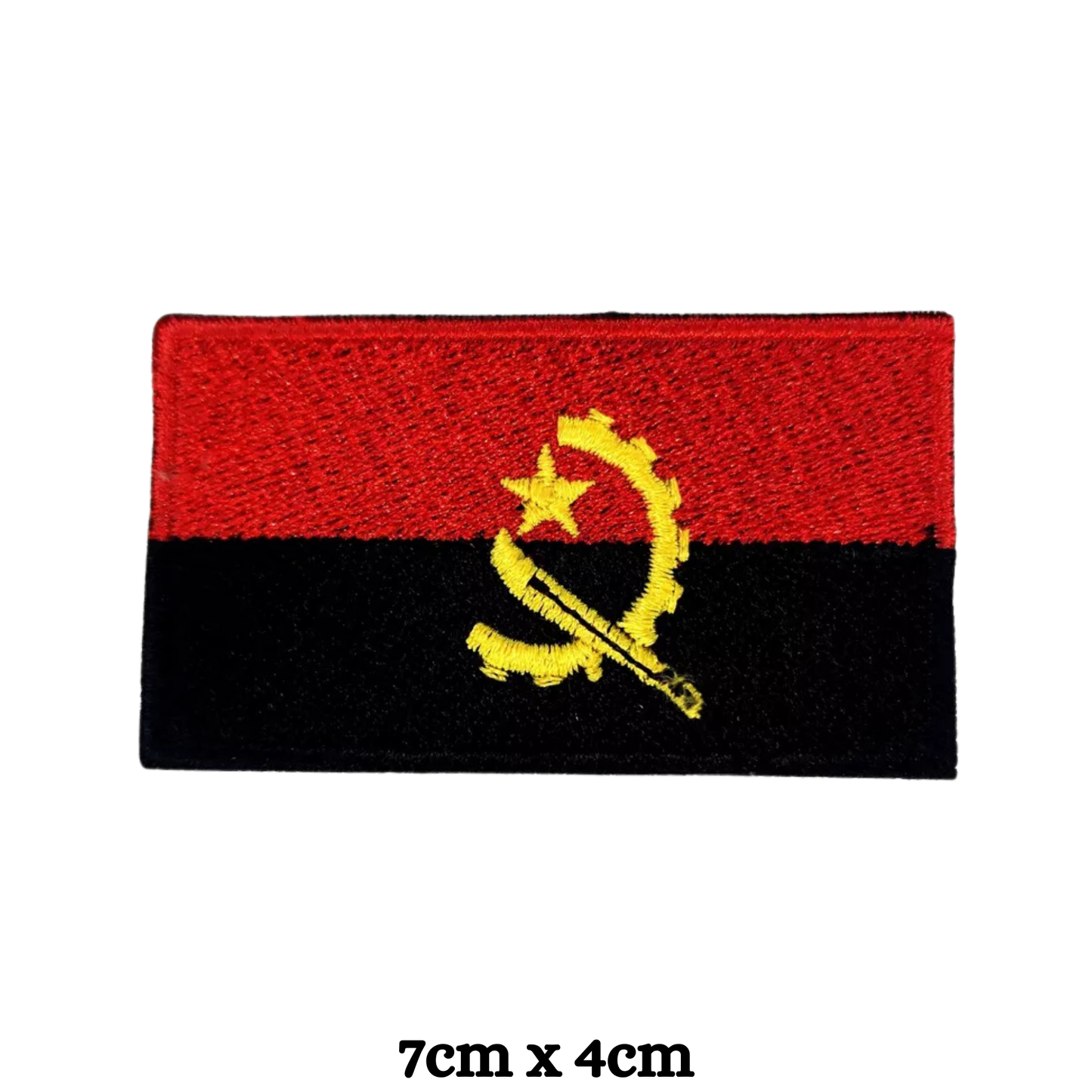 Country Flag Embroidered Patch – Iron On / Sew On National Flag Badge | All Countries Available | Jacket, Backpack, Hat, Uniform – Choose Your Country (A-J)
