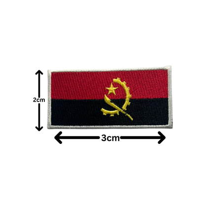 All Country Flag Patches (3 × 2 cm), Embroidered Iron-On/Sew On National Flags, Badge Traveler Gift Patch for Jacket, Backpack, Hat DIY Craft