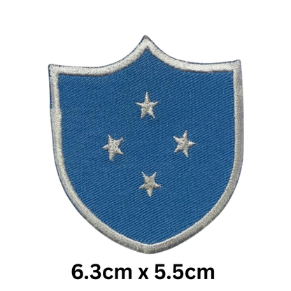Shield Flag Patch – Embroidered Iron On / Sew On Shield Shaped National Flag Badge | All Countries Available | Heraldic Crest Patch for Jacket, Backpack, Biker Vest, Uniform – Choose Your Country (K-S)