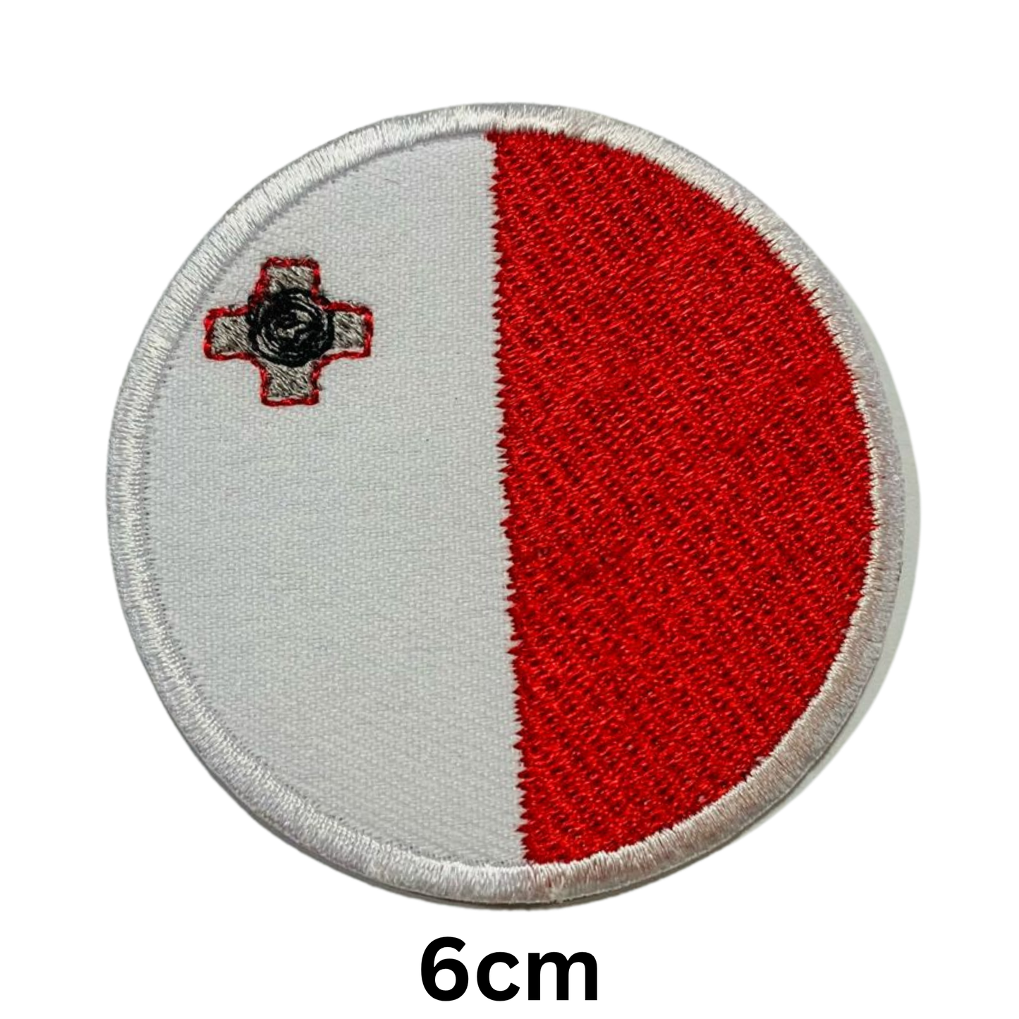 Round Flag Patch – 6cm Circular Embroidered Iron On / Sew On National Flag Badge | All Countries | Tactical Military Emblem for Hats, Jackets, Backpacks, Uniforms – Choose Your Country (K-S)