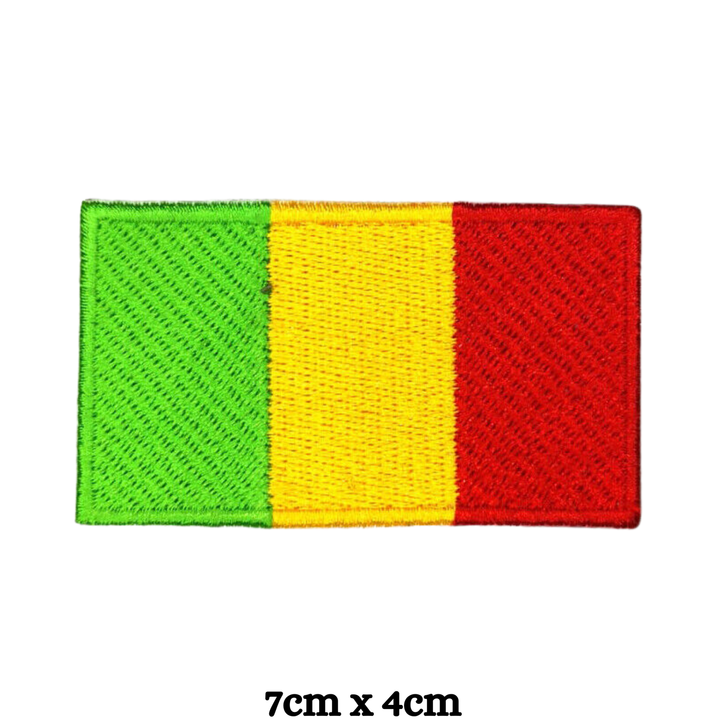 Country Flag Embroidered Patch – Iron On / Sew On National Flag Badge | All Countries Available | Jacket, Backpack, Hat, Uniform – Choose Your Country (K-S)