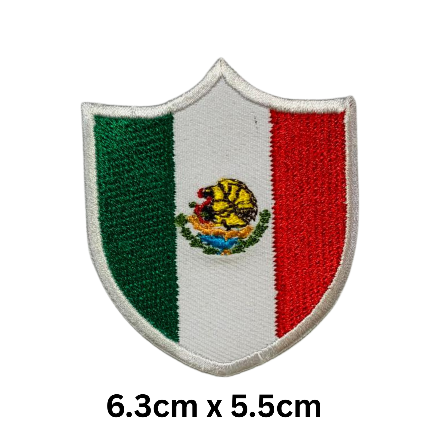 Shield Flag Patch – Embroidered Iron On / Sew On Shield Shaped National Flag Badge | All Countries Available | Heraldic Crest Patch for Jacket, Backpack, Biker Vest, Uniform – Choose Your Country (K-S)
