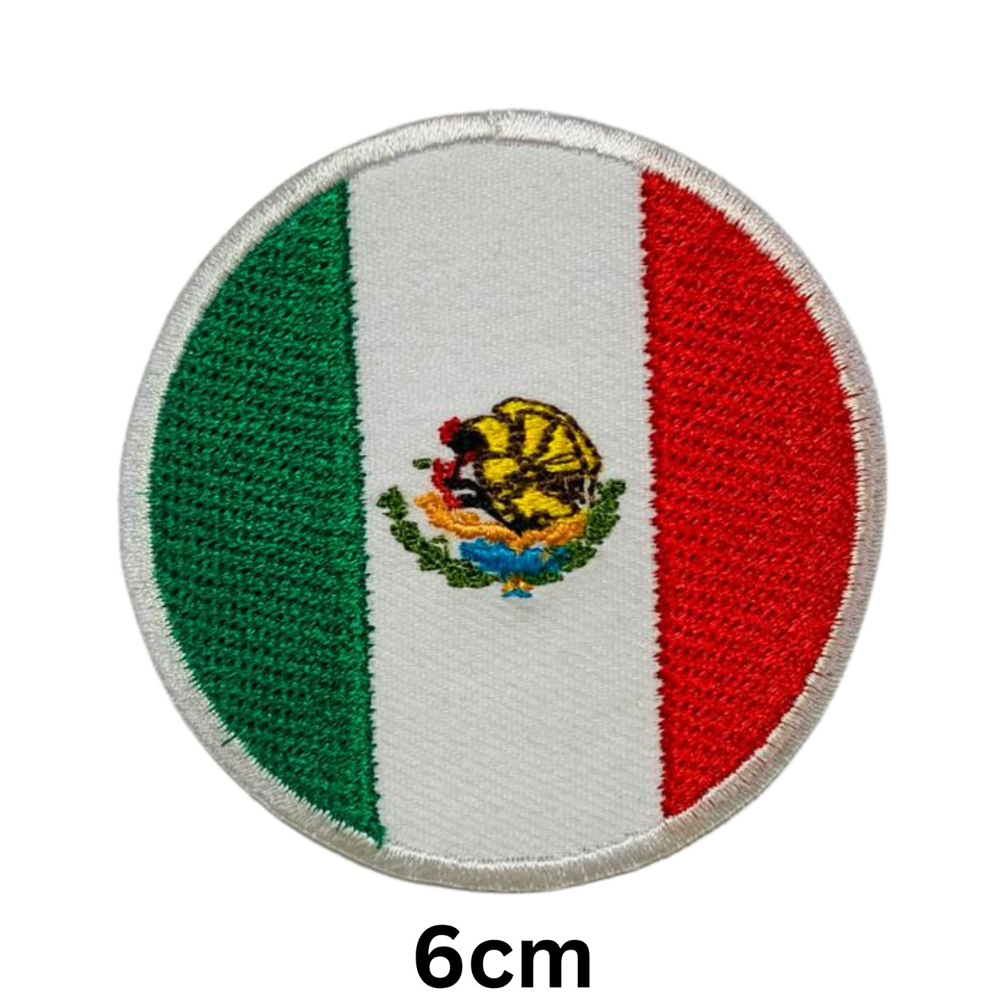 Round Flag Patch – 6cm Circular Embroidered Iron On / Sew On National Flag Badge | All Countries | Tactical Military Emblem for Hats, Jackets, Backpacks, Uniforms – Choose Your Country (K-S)