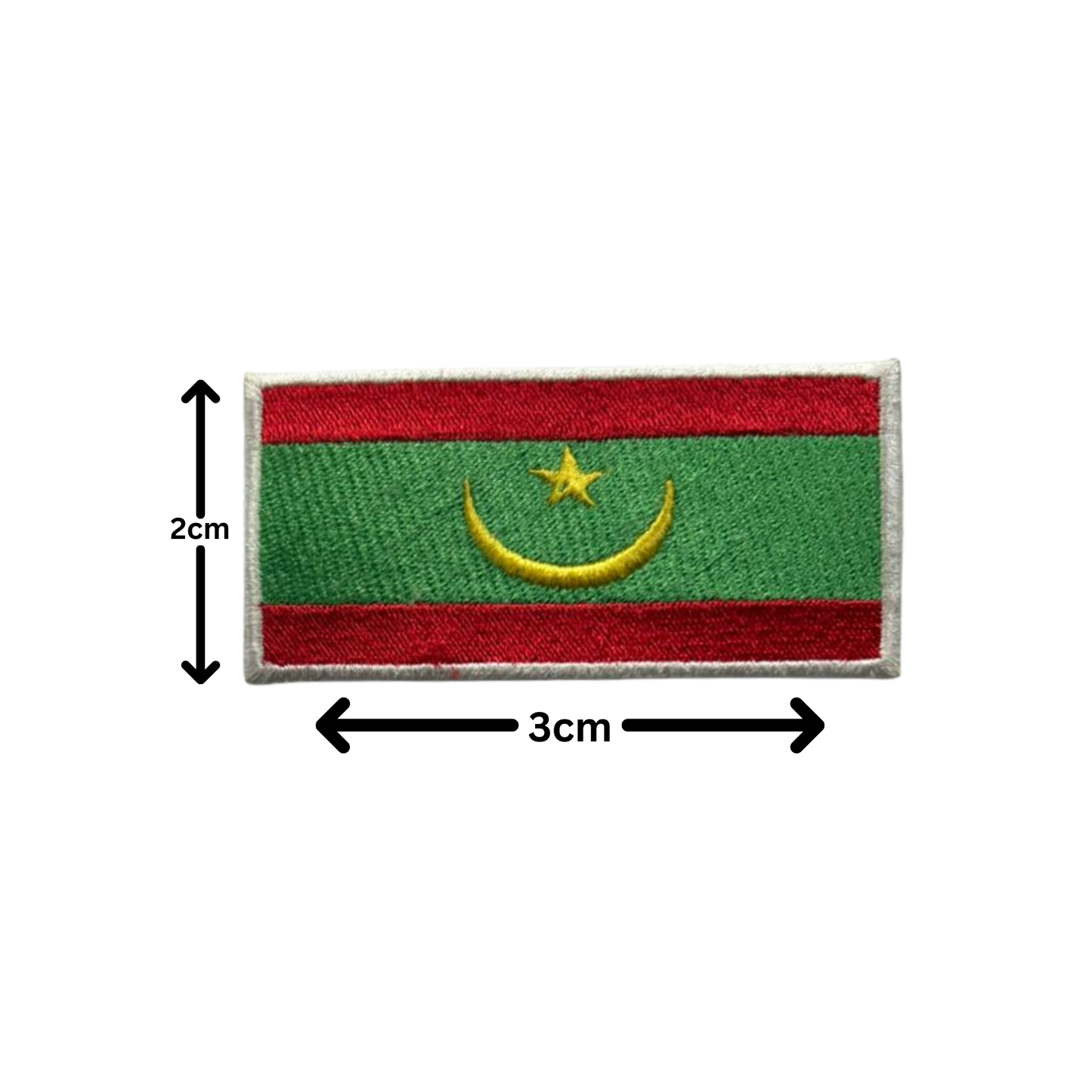 All Country Flag Patches (3 × 2 cm), Embroidered Iron-On/Sew On National Flags, Badge Traveler Gift Patch for Jacket, Backpack, Hat DIY Craft (K-S)