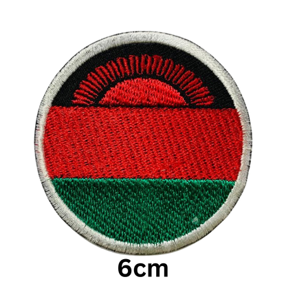 Round Flag Patch – 6cm Circular Embroidered Iron On / Sew On National Flag Badge | All Countries | Tactical Military Emblem for Hats, Jackets, Backpacks, Uniforms – Choose Your Country (K-S)