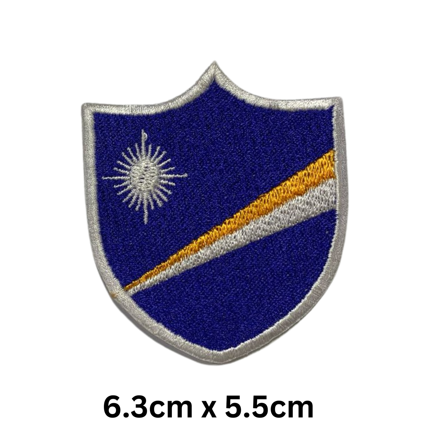 Shield Flag Patch – Embroidered Iron On / Sew On Shield Shaped National Flag Badge | All Countries Available | Heraldic Crest Patch for Jacket, Backpack, Biker Vest, Uniform – Choose Your Country (K-S)