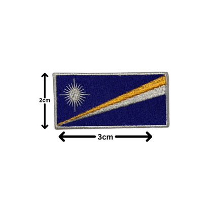 All Country Flag Patches (3 × 2 cm), Embroidered Iron-On/Sew On National Flags, Badge Traveler Gift Patch for Jacket, Backpack, Hat DIY Craft (K-S)