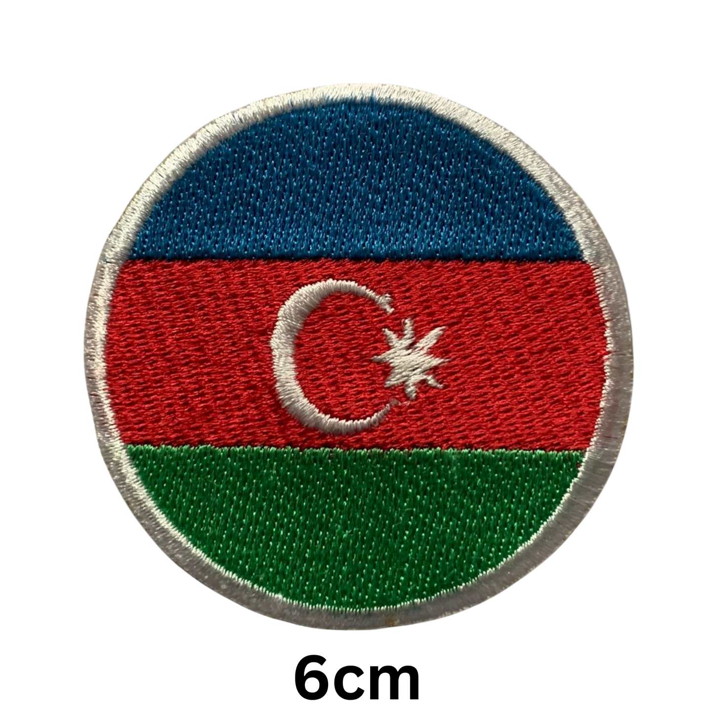 Round Flag Patch – 6cm Circular Embroidered Iron On / Sew On National Flag Badge | All Countries | Tactical Military Emblem for Hats, Jackets, Backpacks, Uniforms – Choose Your Country (A-J)