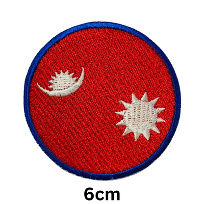 Round Flag Patch – 6cm Circular Embroidered Iron On / Sew On National Flag Badge | All Countries | Tactical Military Emblem for Hats, Jackets, Backpacks, Uniforms – Choose Your Country (K-S)