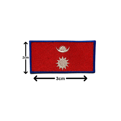 All Country Flag Patches (3 × 2 cm), Embroidered Iron-On/Sew On National Flags, Badge Traveler Gift Patch for Jacket, Backpack, Hat DIY Craft (K-S)