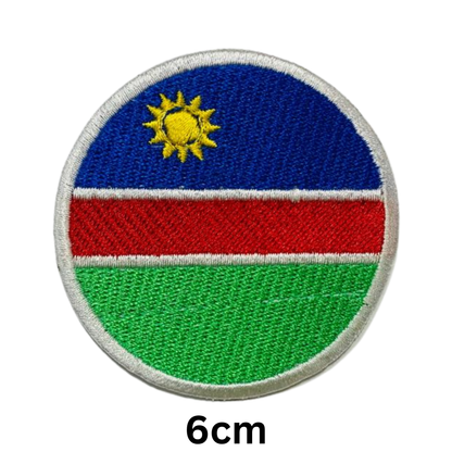 Round Flag Patch – 6cm Circular Embroidered Iron On / Sew On National Flag Badge | All Countries | Tactical Military Emblem for Hats, Jackets, Backpacks, Uniforms – Choose Your Country (K-S)