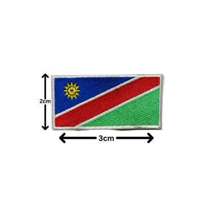 All Country Flag Patches (3 × 2 cm), Embroidered Iron-On/Sew On National Flags, Badge Traveler Gift Patch for Jacket, Backpack, Hat DIY Craft (K-S)