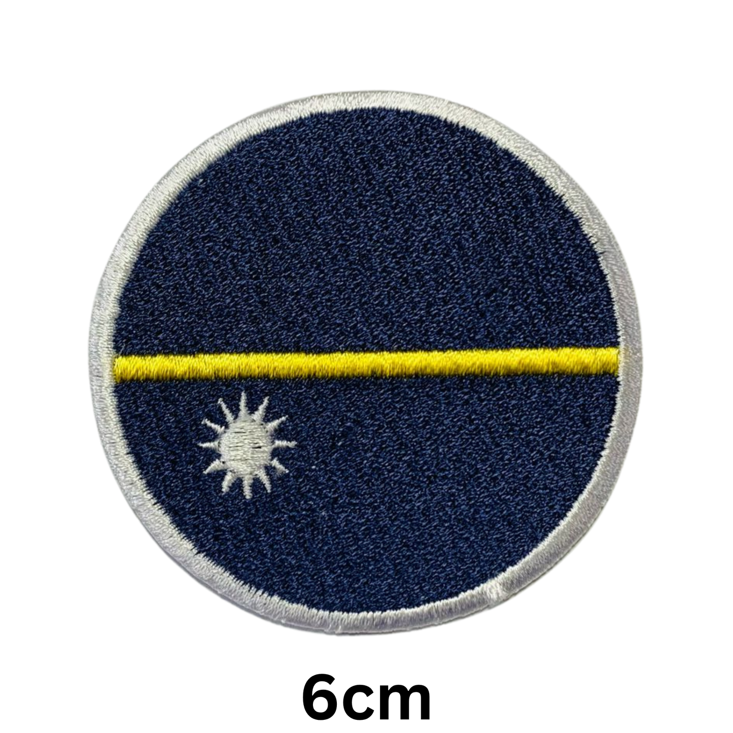 Round Flag Patch – 6cm Circular Embroidered Iron On / Sew On National Flag Badge | All Countries | Tactical Military Emblem for Hats, Jackets, Backpacks, Uniforms – Choose Your Country (K-S)