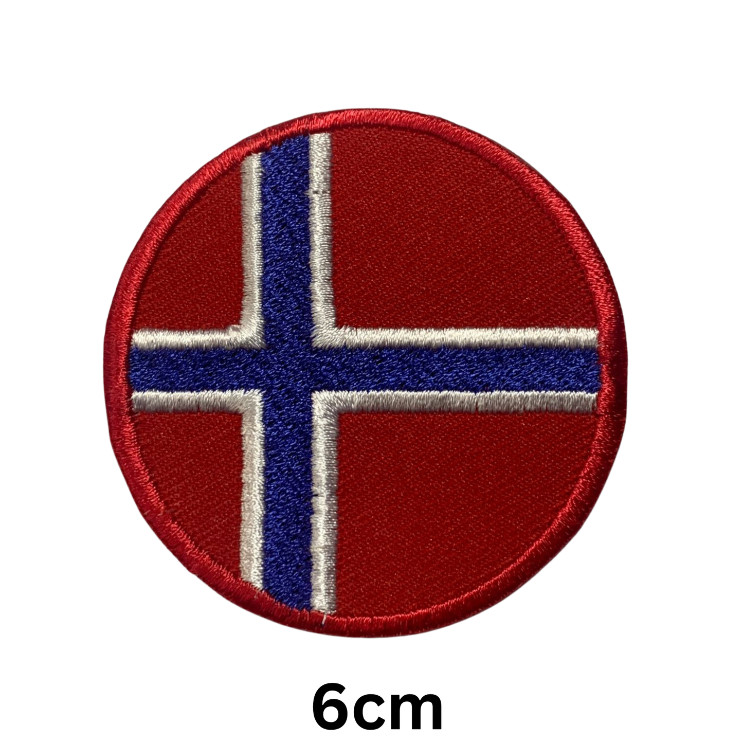 Round Flag Patch – 6cm Circular Embroidered Iron On / Sew On National Flag Badge | All Countries | Tactical Military Emblem for Hats, Jackets, Backpacks, Uniforms – Choose Your Country (K-S)