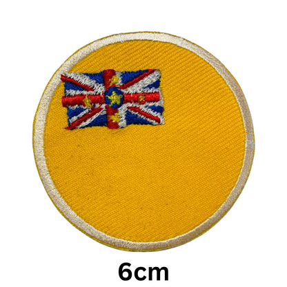 Round Flag Patch – 6cm Circular Embroidered Iron On / Sew On National Flag Badge | All Countries | Tactical Military Emblem for Hats, Jackets, Backpacks, Uniforms – Choose Your Country (K-S)