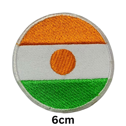 Round Flag Patch – 6cm Circular Embroidered Iron On / Sew On National Flag Badge | All Countries | Tactical Military Emblem for Hats, Jackets, Backpacks, Uniforms – Choose Your Country (K-S)