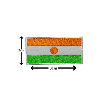 All Country Flag Patches (3 × 2 cm), Embroidered Iron-On/Sew On National Flags, Badge Traveler Gift Patch for Jacket, Backpack, Hat DIY Craft (K-S)