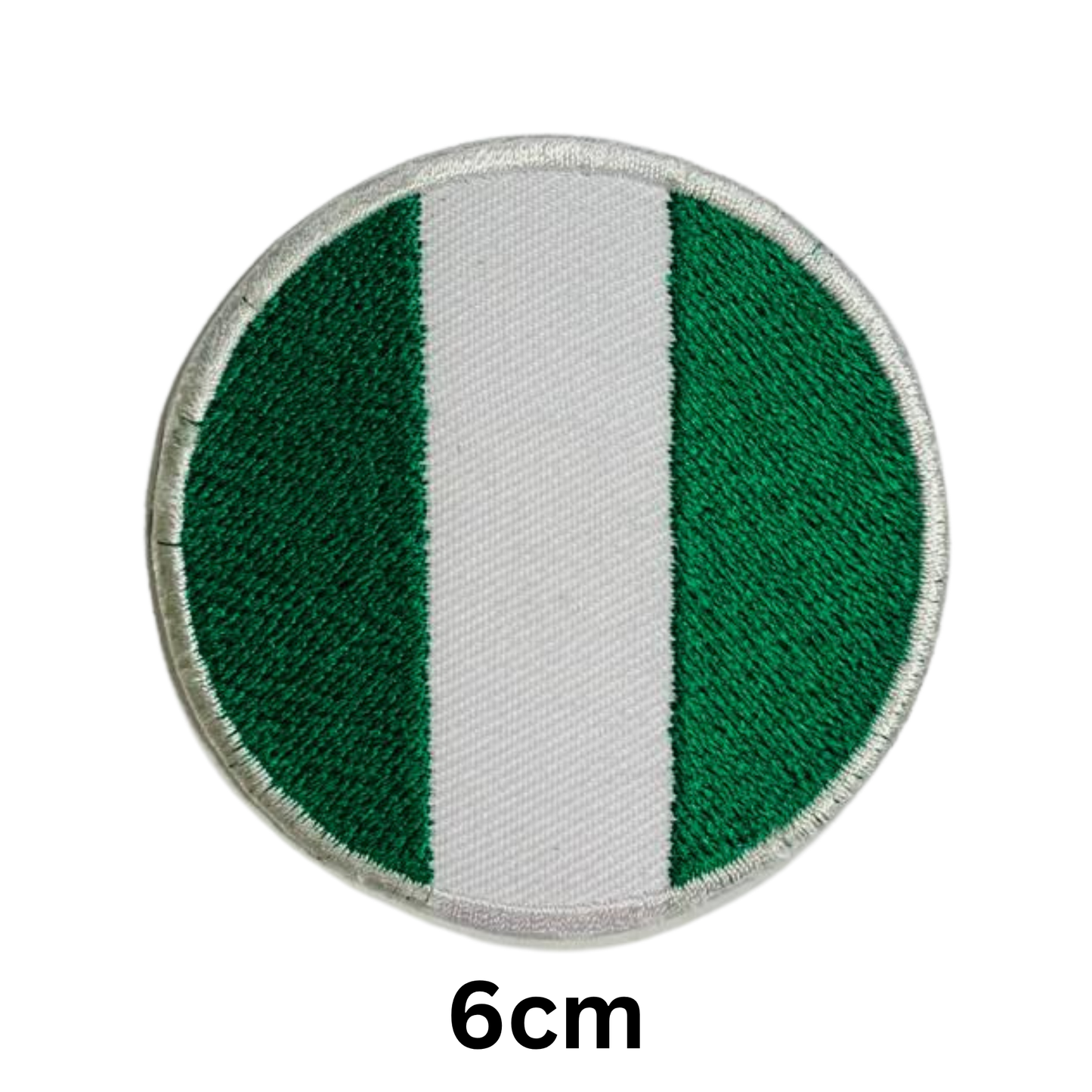 Round Flag Patch – 6cm Circular Embroidered Iron On / Sew On National Flag Badge | All Countries | Tactical Military Emblem for Hats, Jackets, Backpacks, Uniforms – Choose Your Country (K-S)