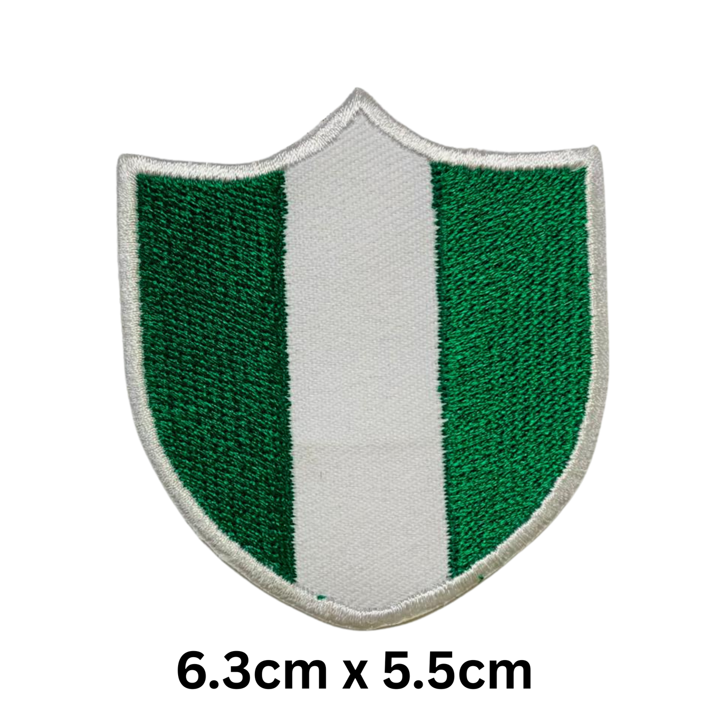 Shield Flag Patch – Embroidered Iron On / Sew On Shield Shaped National Flag Badge | All Countries Available | Heraldic Crest Patch for Jacket, Backpack, Biker Vest, Uniform – Choose Your Country (K-S)