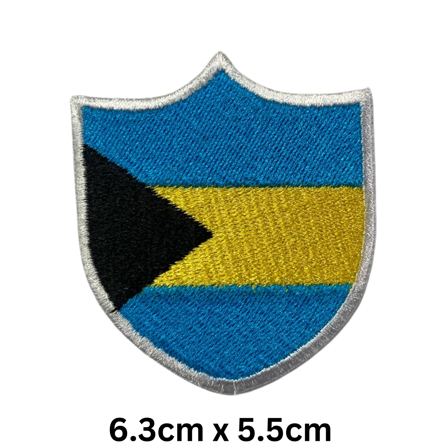 Shield Flag Patch – Embroidered Iron On / Sew On Shield Shaped National Flag Badge | All Countries Available | Heraldic Crest Patch for Jacket, Backpack, Biker Vest, Uniform – Choose Your Country (A-J)