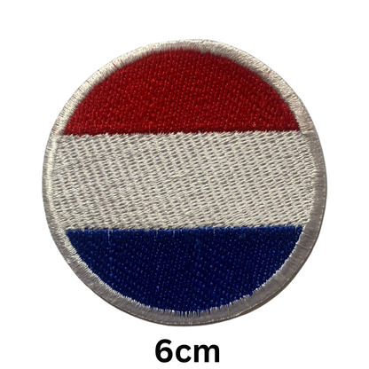 Round Flag Patch – 6cm Circular Embroidered Iron On / Sew On National Flag Badge | All Countries | Tactical Military Emblem for Hats, Jackets, Backpacks, Uniforms – Choose Your Country (K-S)