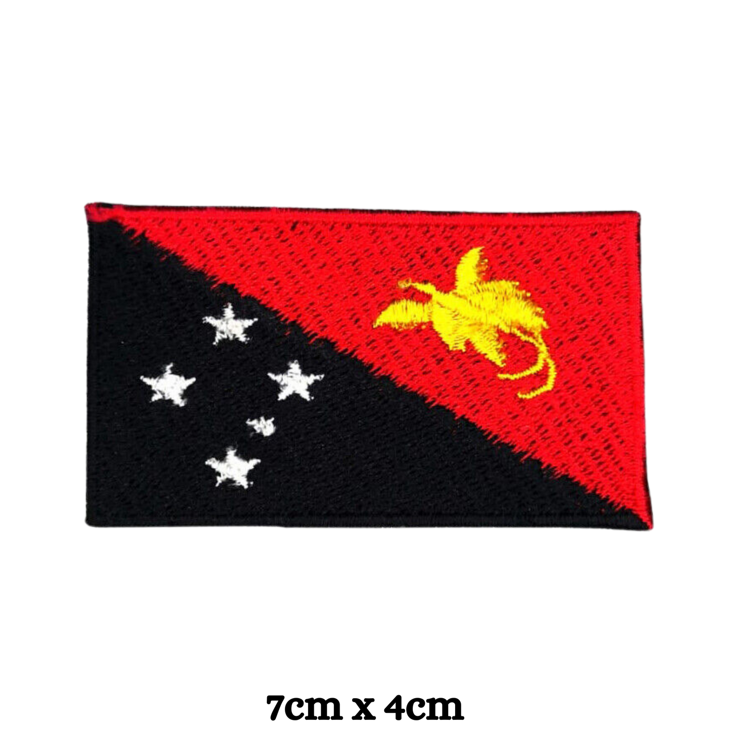 Country Flag Embroidered Patch – Iron On / Sew On National Flag Badge | All Countries Available | Jacket, Backpack, Hat, Uniform – Choose Your Country (K-S)