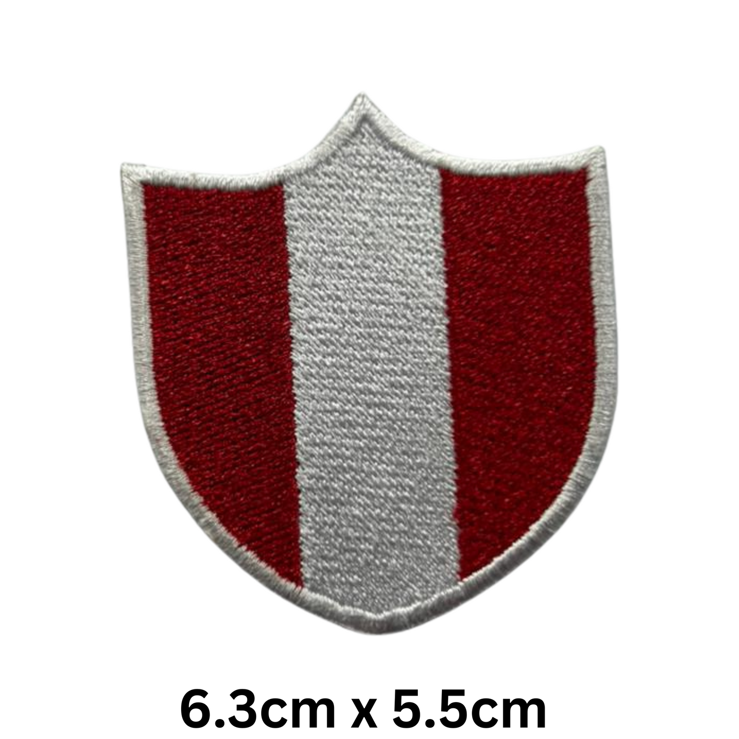 Shield Flag Patch – Embroidered Iron On / Sew On Shield Shaped National Flag Badge | All Countries Available | Heraldic Crest Patch for Jacket, Backpack, Biker Vest, Uniform – Choose Your Country (K-S)