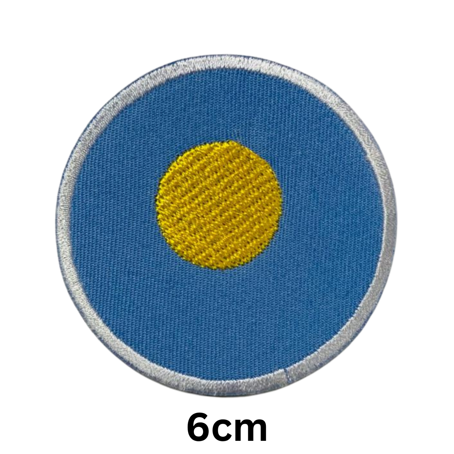 Round Flag Patch – 6cm Circular Embroidered Iron On / Sew On National Flag Badge | All Countries | Tactical Military Emblem for Hats, Jackets, Backpacks, Uniforms – Choose Your Country (K-S)