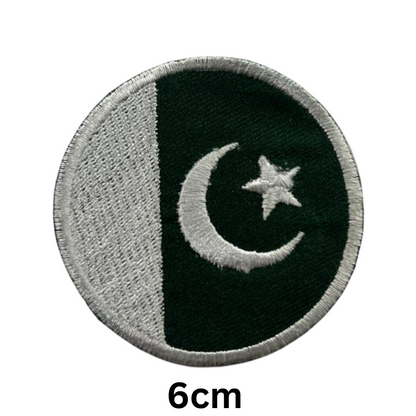 Round Flag Patch – 6cm Circular Embroidered Iron On / Sew On National Flag Badge | All Countries | Tactical Military Emblem for Hats, Jackets, Backpacks, Uniforms – Choose Your Country (K-S)