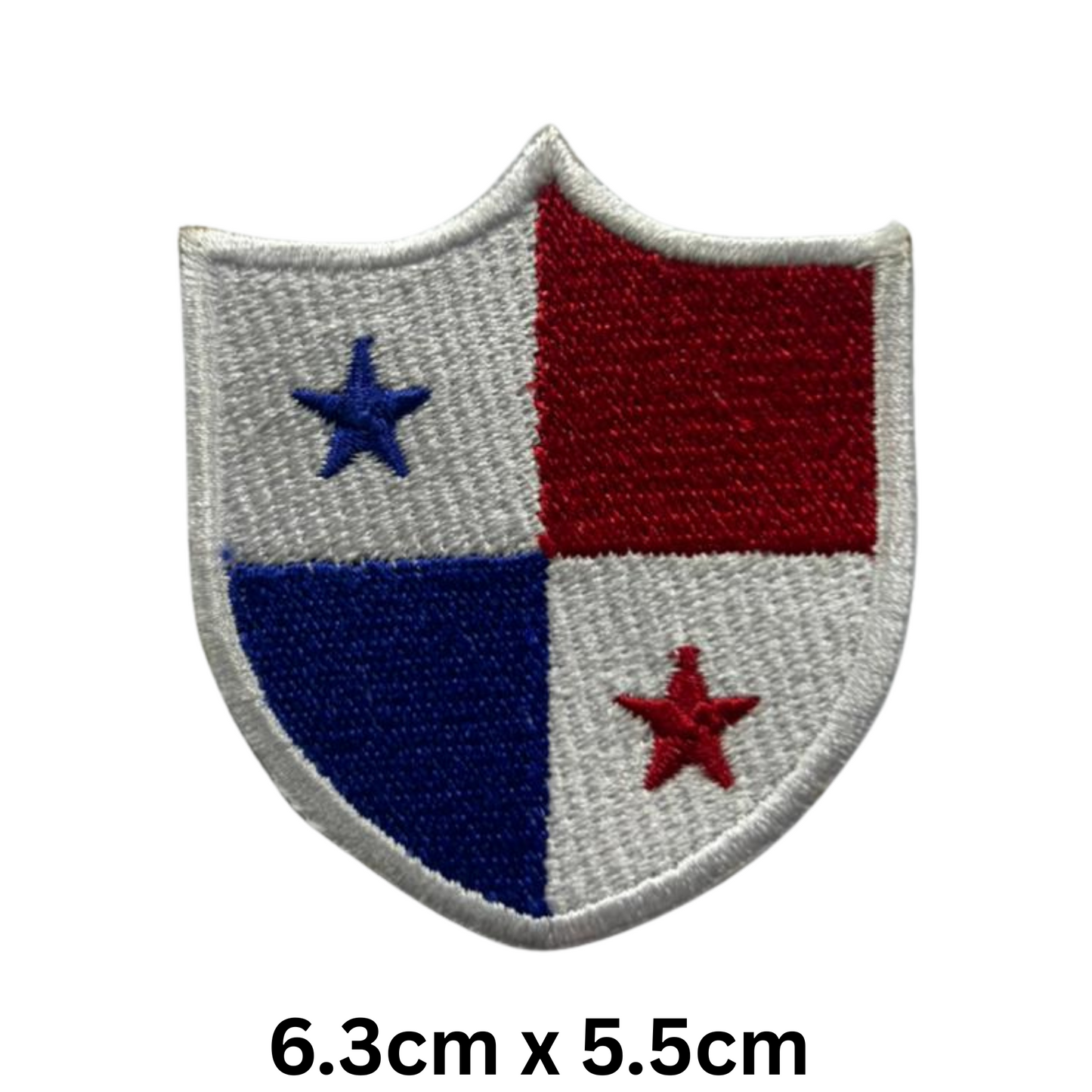 Shield Flag Patch – Embroidered Iron On / Sew On Shield Shaped National Flag Badge | All Countries Available | Heraldic Crest Patch for Jacket, Backpack, Biker Vest, Uniform – Choose Your Country (K-S)